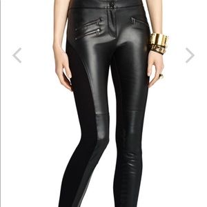 BCBG Stephen Faux Leather Moto Legging